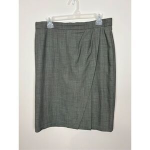 Escada Margaretha Ley women grey skirt wool/nylon Size 44